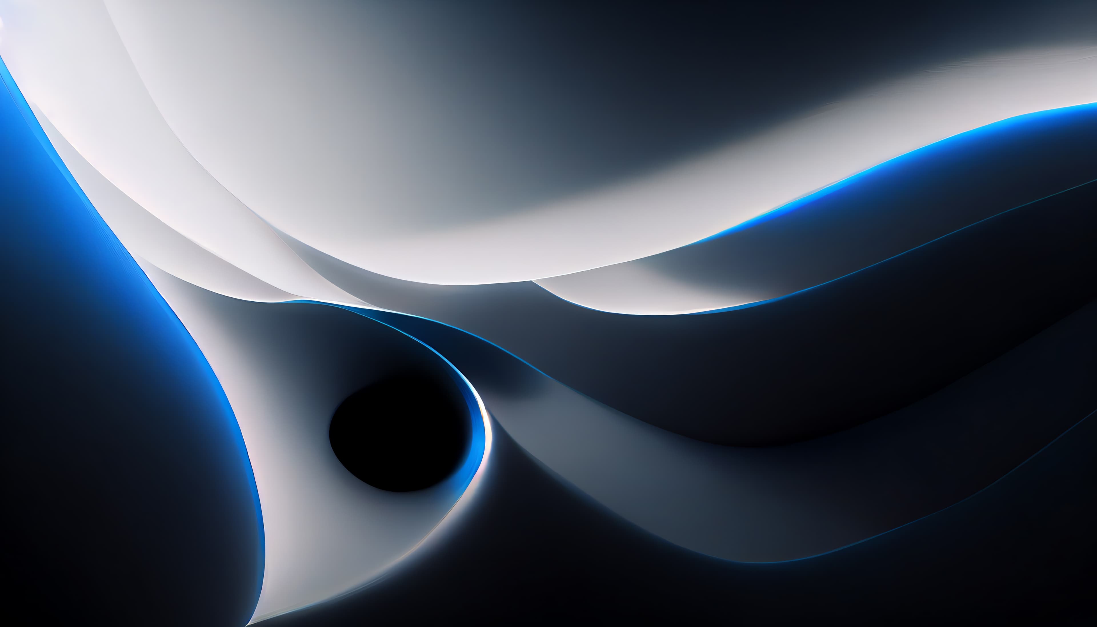 Azure abstract waveform close-up