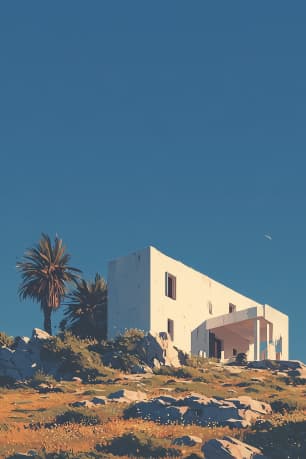 Balearic beach scene
