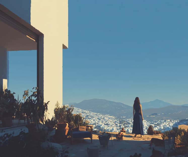 Balearic autumn scene