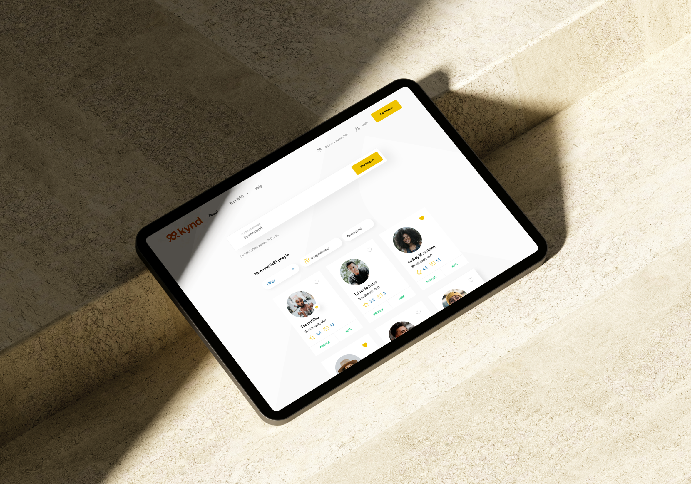 Kynd tablet showcase